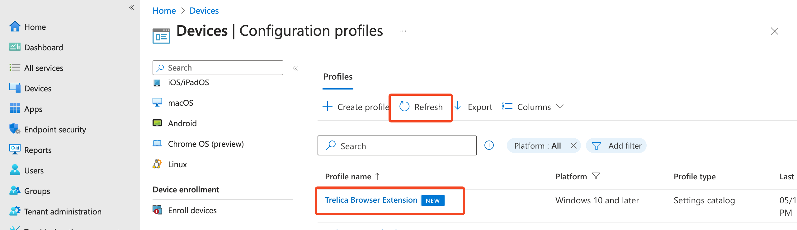Deploying the browser extension Trelica